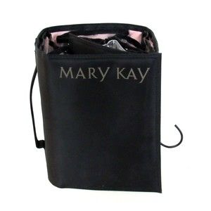 Mary Kay Black Travel Roll Up Hanging Makeup/Organizer Bag w/ Removable Pouches